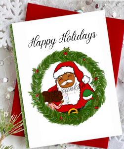 "Santa's Joy" Greeting Card