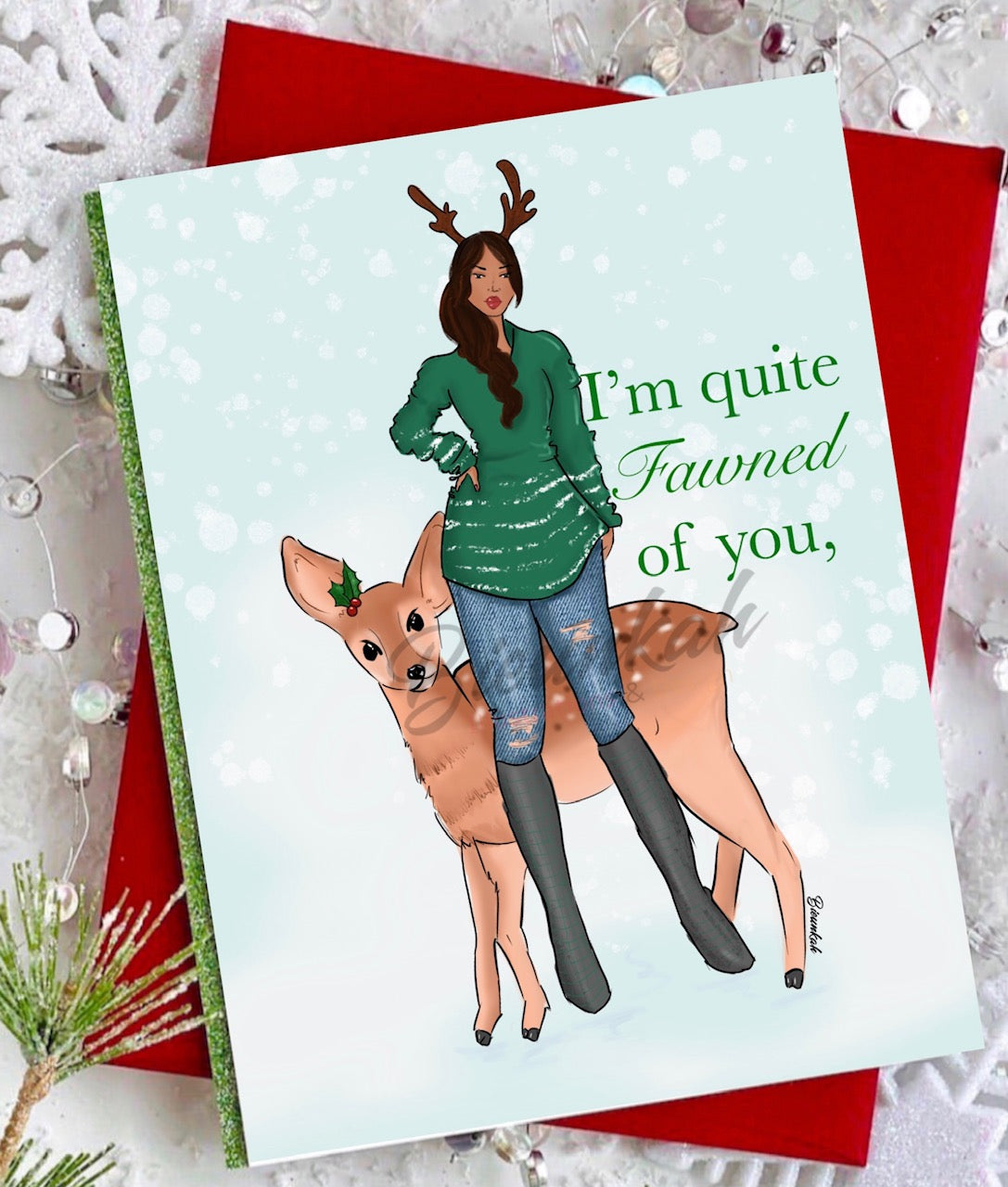 "Fawned of You" Greeting Card