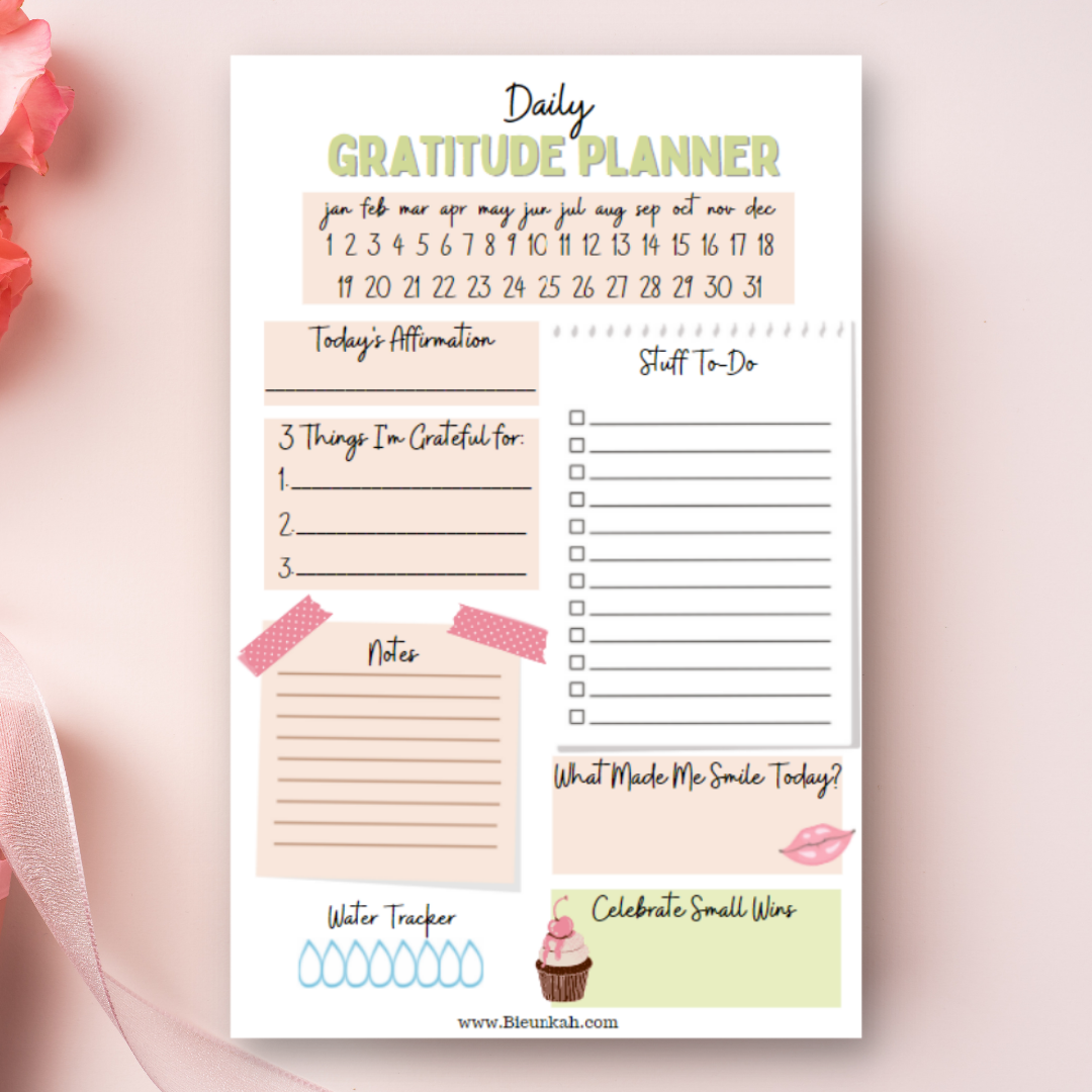 "Daily Gratitude" Notepad