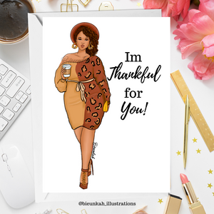 "Thankful for You" Card
